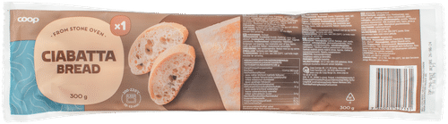 Coop ciabatta 300 g｜Coop 夏巴塔面包 300 g
