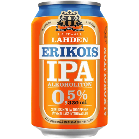 Lahden Erikois IPA olut 0,5% 0,33 l｜Lahden Erikois IPA饮料 0.5% 0,33 l