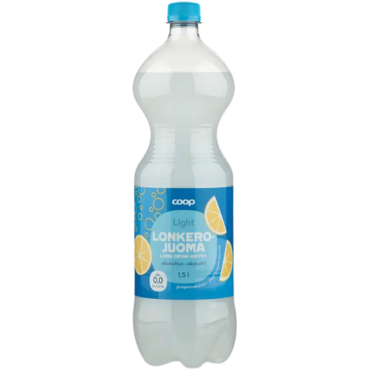 Coop lonkerojuoma light alkoholiton greipinmakuinen 1.5 l｜Coop 触手饮料 淡味0度西柚味 1.5 l