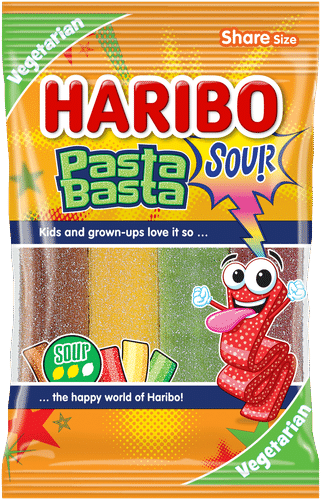 Haribo Pasta Basta 酸味软糖 80克袋装