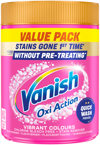 Vanish 粉色洗衣增效剂和去污粉 940g