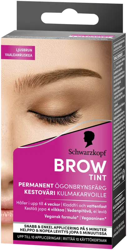Schwarzkopf 染眉膏 浅棕｜Schwarzkopf Brow Tint kulmaväri Light Brown