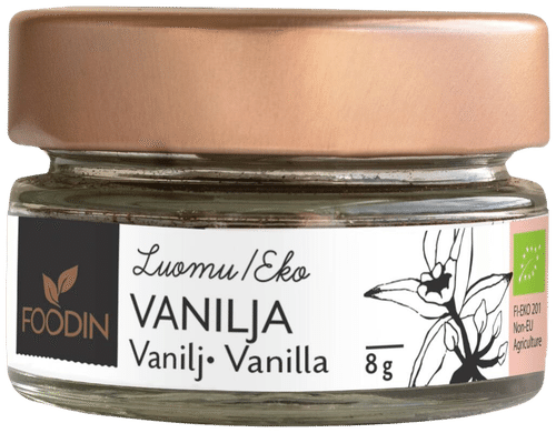 Foodin 香草，有机 8g｜Foodin Vanilja, luomu 8g