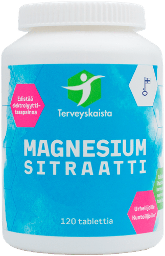 Terveyskaista 柠檬酸镁120片