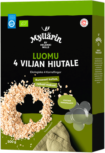 Myllärin Luomu 4 viljan hiutale 500 g｜Myllärin 有机四谷片 500 g