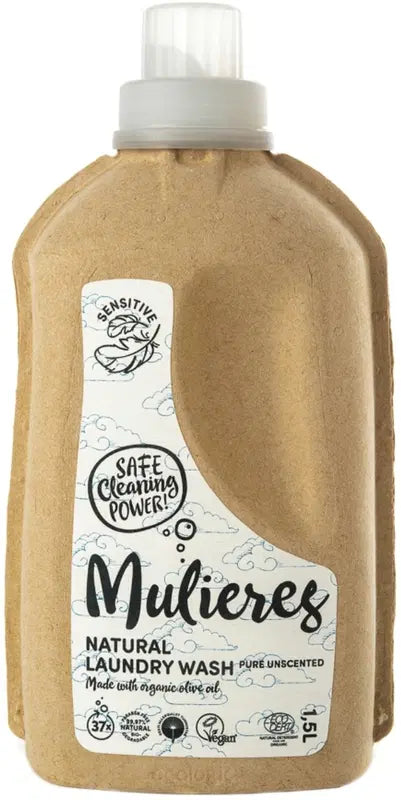 Mulieres 1.5升无香洗衣凝胶｜Mulieres 1,5l hajusteeton pyykinpesugeeli