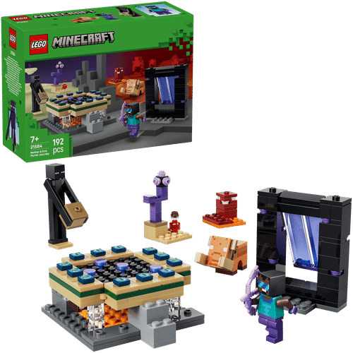 LEGO Minecraft 乐高我的世界 21584 前往下界传送门和末地传送门之旅
