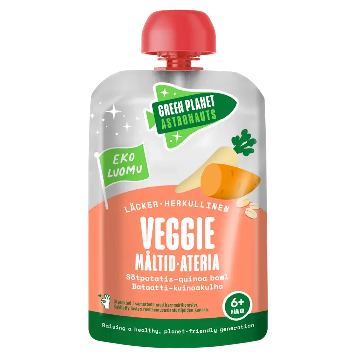 Green Planet Astronauts Luomu Veggie-ateria Bataatti-kvinoakulho 100g 6kk+｜Green Planet Astronauts 有机素食餐红薯藜麦碗 100 克 6 个月+