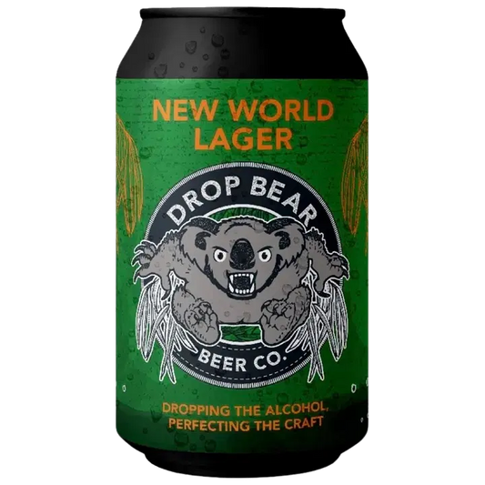 Drop Bear New World Lager 0,5 til-% 0,33 l tölkki｜Drop Bear 新世界饮料 0.5 vol% 0.33 升罐装