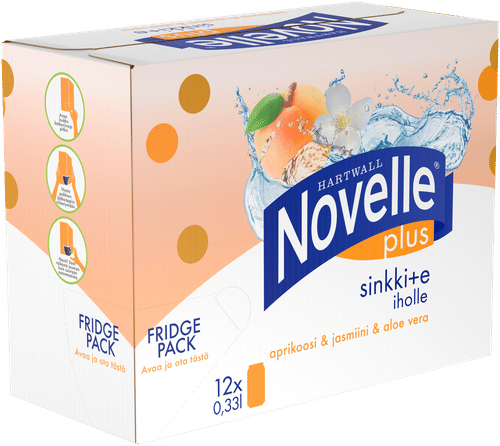 Hartwall Novelle Plus 12 x Hartwall Novelle Plus 锌+E 0,33 l｜12 x Hartwall Novelle Plus Sinkki + E 0,33 l