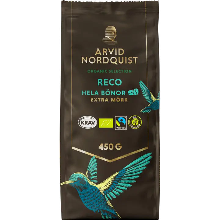 Arvid Nordquist Selection 450g Reko pavut Luomu, Fairtrade｜Arvid Nordquist 精选 450 克 Reko 豆 有机，公平贸易