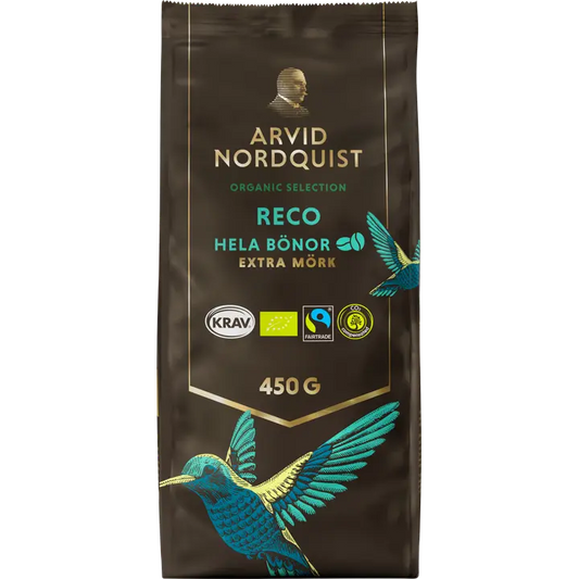Arvid Nordquist Selection 450g Reko pavut Luomu, Fairtrade｜Arvid Nordquist 精选 450 克 Reko 豆 有机，公平贸易