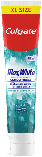 Colgate Max White 白+晶体美白牙膏 125 ml
