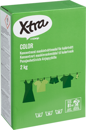 Xtra 彩色衣物浓缩洗衣粉 2 kg