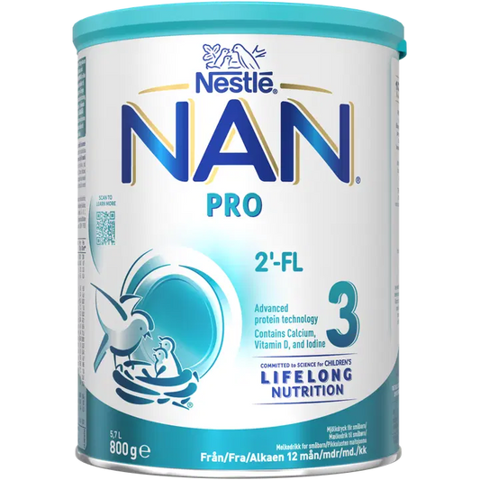 Nestlé NAN 800克 Pro 3 幼儿奶饮品 12个月｜Nestlé Nan 800g Pro 3 pikkulasten maitojuoma 12kk
