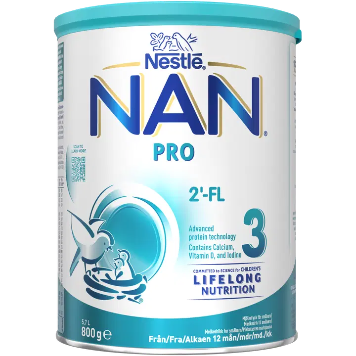 Nestlé NAN 800克 Pro 3 幼儿奶饮品 12个月｜Nestlé Nan 800g Pro 3 pikkulasten maitojuoma 12kk