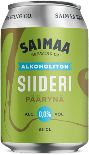 Saimaa 无醇梨饮0.0% 0.33升罐装｜Saimaa alkoholiton päärynäsiideri 0,0% 0,33 l tölkki