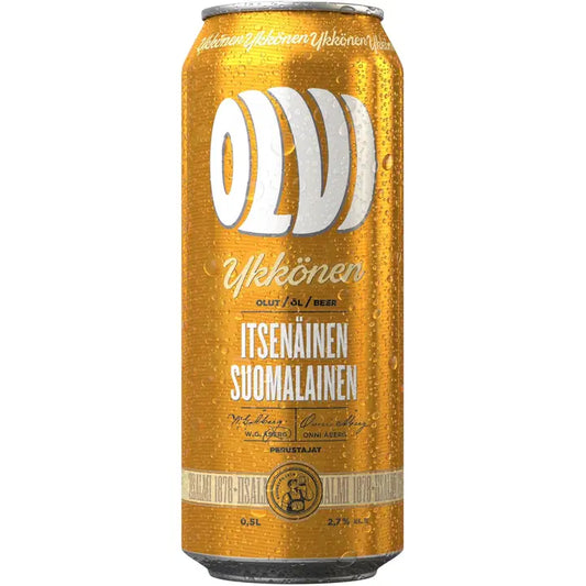 OLVI Ykkönen 2,7% olut 0,5 l tlk｜Olvi 前 2.7% 饮料 0.5 升 tlk