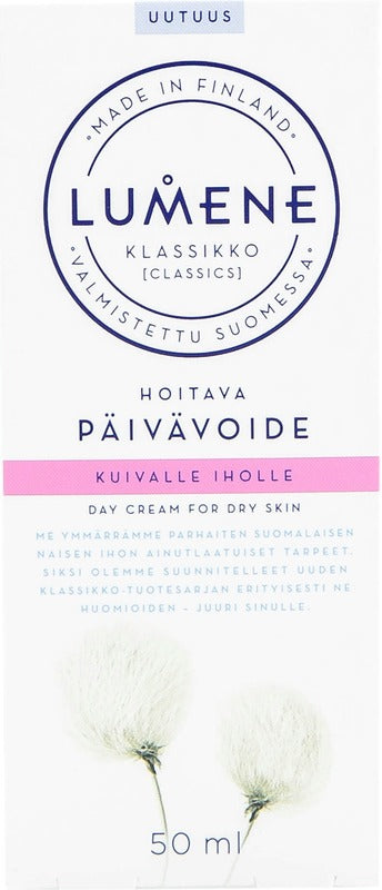 Lumene KLASSIKKO 干性肌肤护理日霜 50ml｜Lumene KLASSIKKO Hoitava päivävoide kuivalle iholle 50ml