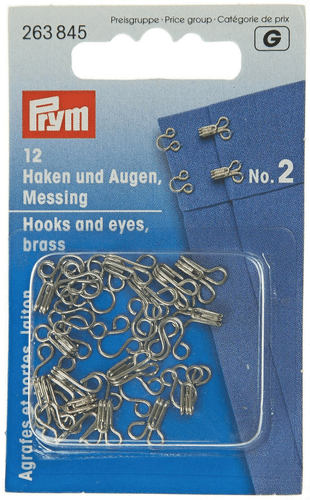 Prym 缝制按扣 2号 银色 12个/包