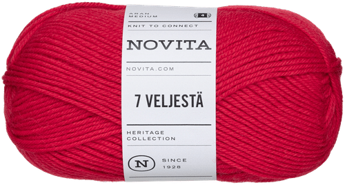 Novita 7 Veljestä 毛线 100克 圣诞 549