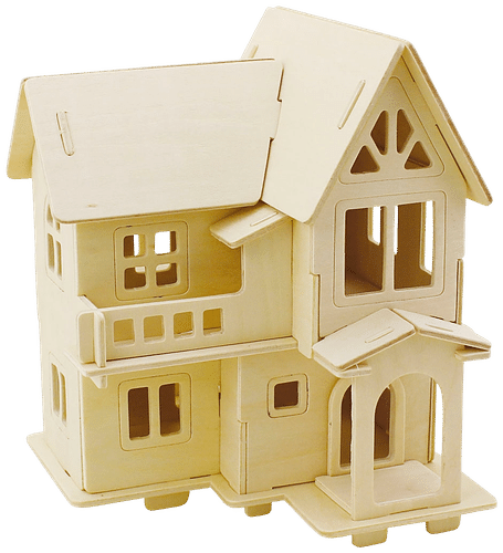 Creativ Company 3d-palapeli talo parveke miniatyyri