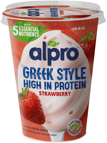 Alpro 希腊式发酵大豆制品，草莓味 400g