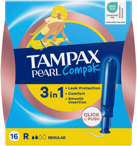 Tampax 16片Compak Pearl Regular卫生棉条
