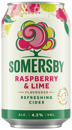 Somersby Raspberry Lime maustettu omenasiideri 4,5 % tölkki 0,33 L