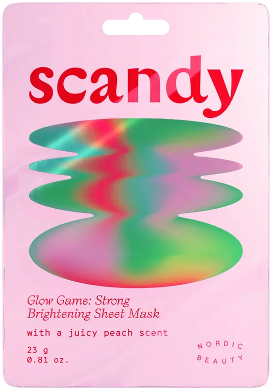 Scandy 发光游戏：强效提亮面膜 1 kpl｜Scandy Glow Game: Strong Brightening Sheet Mask kasvonaamio 1 kpl