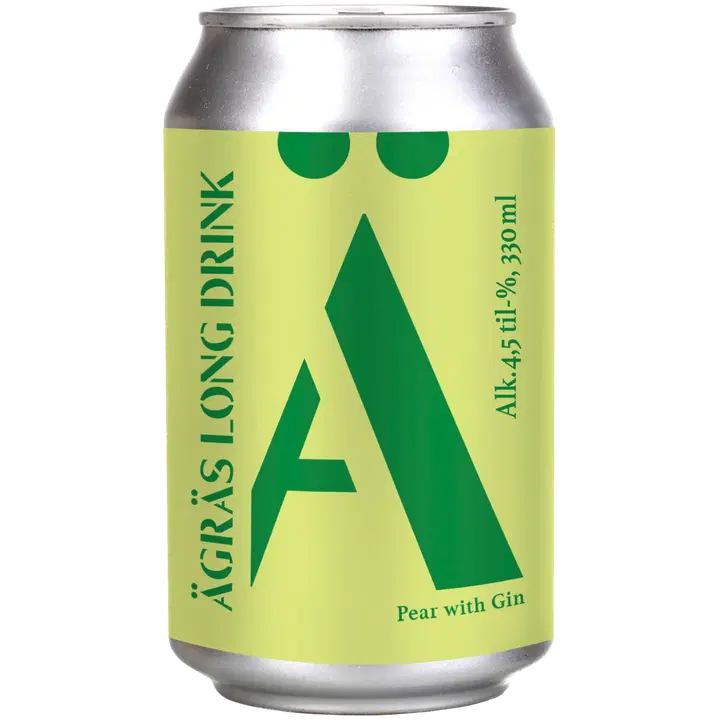 Ägräs Long drink Pear with gin 4,5% 33cl tölkki｜ÄGRÄS 长饮梨杜松子饮品 4.5% 33cl 罐装