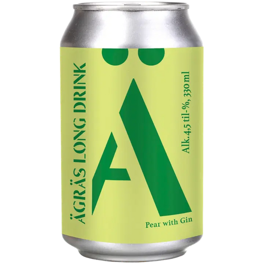 Ägräs Long drink Pear with gin 4,5% 33cl tölkki｜ÄGRÄS 长饮梨杜松子饮品 4.5% 33cl 罐装