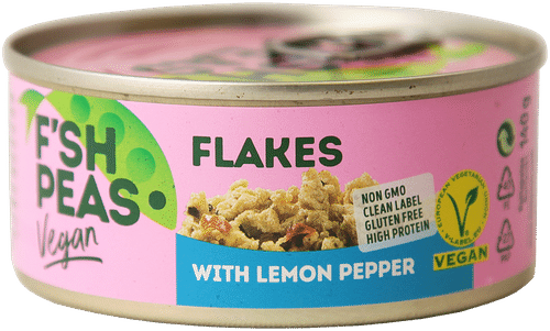 F`sh Peas 柠檬胡椒纯素麦片 140g｜F`SH PEAS Vegan flakes with LEMON PEPPER 140g