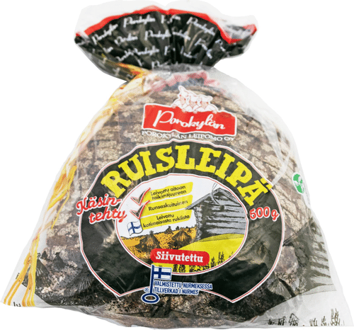 Porokylän Ruisleipä 500 g siivutettu｜Porokylän Leipomo Porokylän 黑麦面包 500克 切片