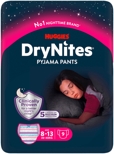 Huggies DryNites女童款9片 8-13岁