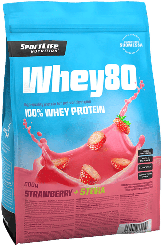 Sportlife Nutrition Whey80 600克草莓乳清蛋白粉