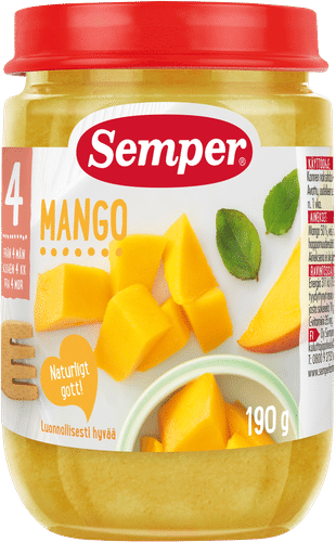 Semper 芒果泥 4个月 水果泥 190g