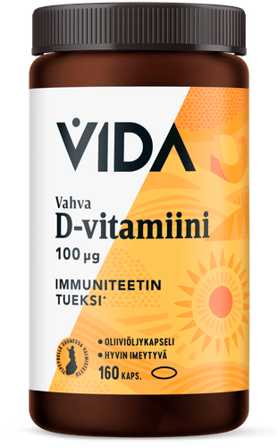 Vida 膳食补充剂高含量维生素D 100微克160粒胶囊 63 g