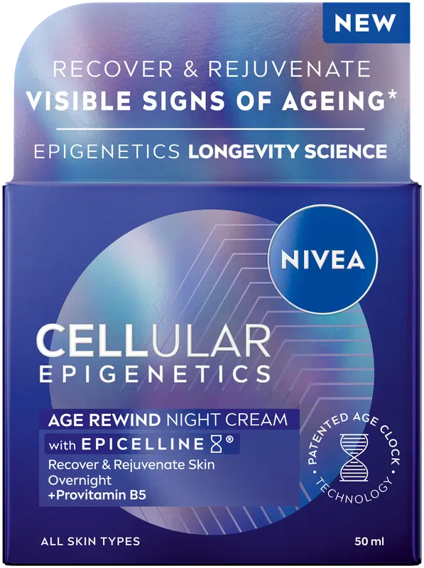 NIVEA 50ml Cellular Epigenetics逆龄晚霜｜NIVEA 50ml Cellular Epigenetics Age Rewind Night Cream -yövoide