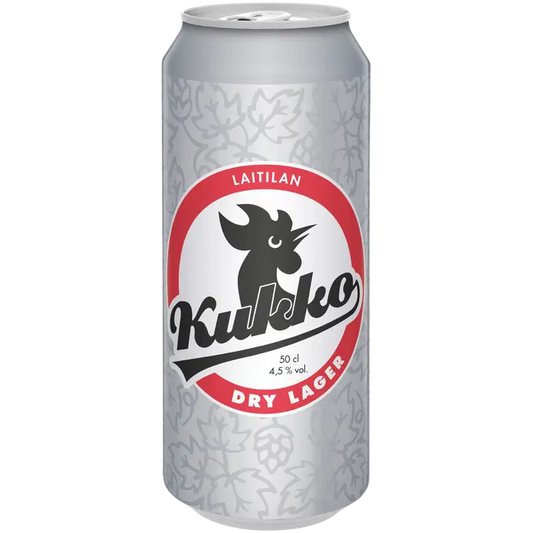 Laitilan Kukko Dry Lager 4,5 til-% 0,5L olut｜Laitilan Kukko 干拉格 4.5 vol% 0.5L 饮料