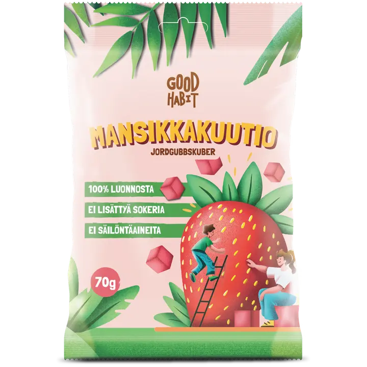 Good Habit Mansikkakuutio 70g-Good Habit 草莓块 70g