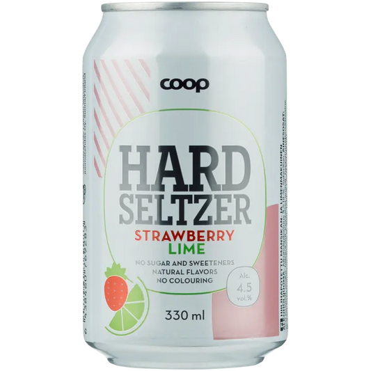 Coop Strawberry-Lime 4,5% 330ml hard seltzer｜Coop 草莓青柠 4.5% 330ml 硬苏打水