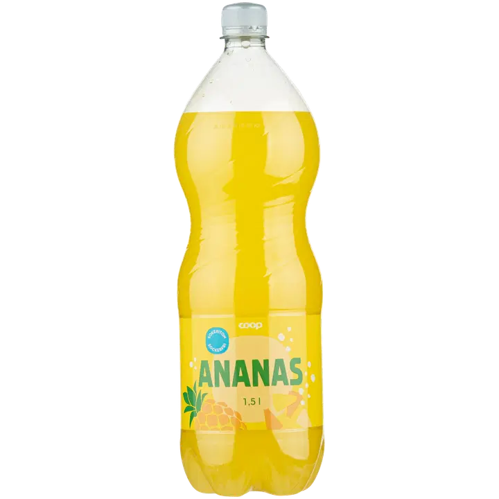 Coop ananas virvoitusjuoma sokeriton 1,5l｜Coop 无糖菠萝软饮料 1,5l