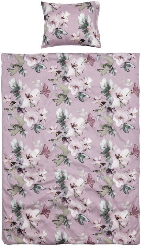 Pentik Hetki 被套套装 150x210 厘米 + 50x60 厘米 花朵 粉色｜Pentik Hetki pussilakanasetti 150x210 cm + 50x60 cm kukka vaaleanpunainen