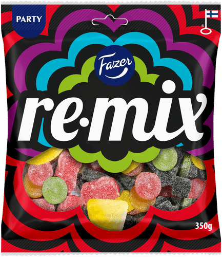 Fazer Remix 糖果袋 350g｜Fazer Remix karkkipussi 350g