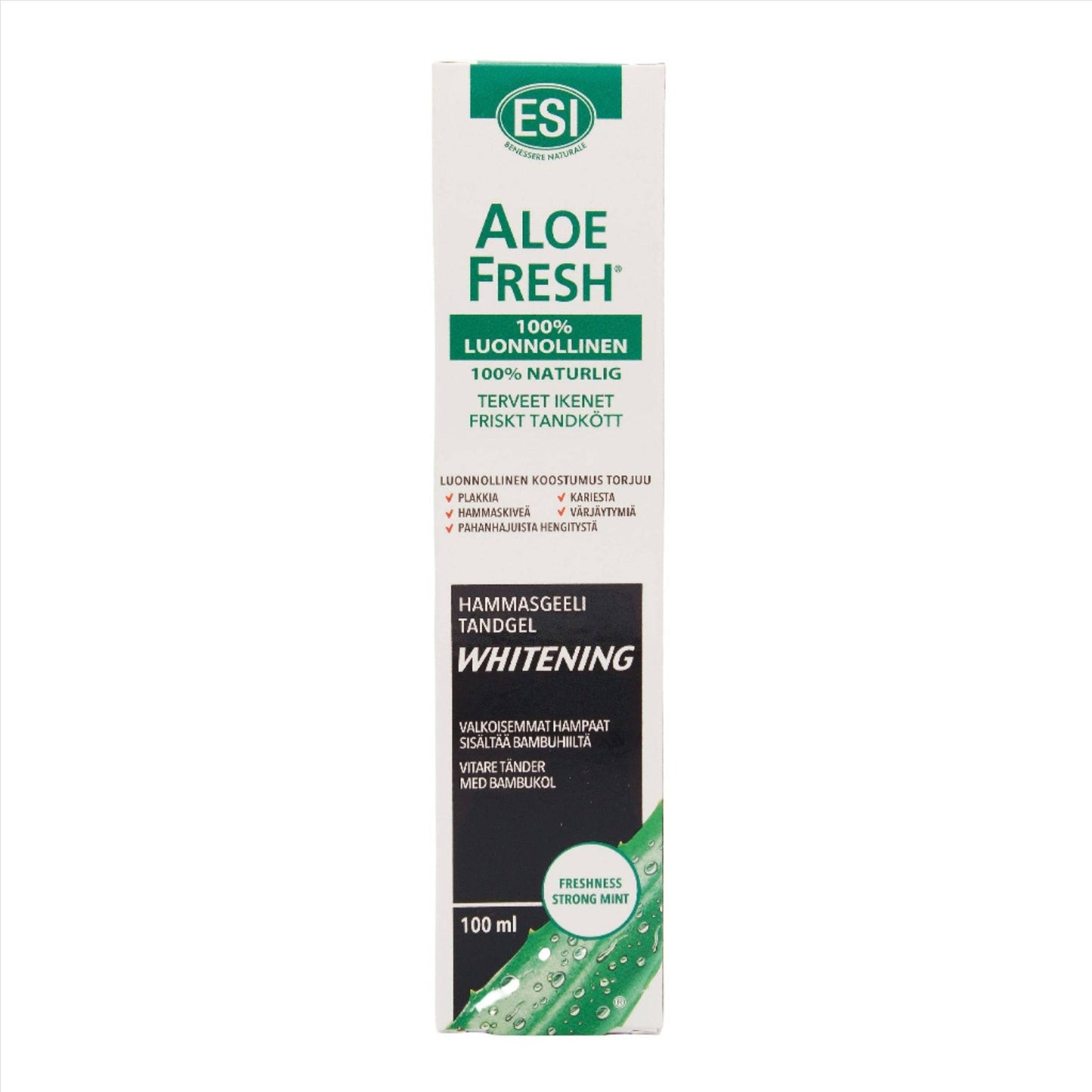 ESI芦荟清新美白竹炭牙膏凝胶 100 ml