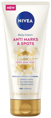 NIVEA 200ml Luminous630 Anti Marks & Spots Body Cream -vartalovoide