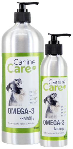 CanineCare Omega-3 -kalaöljy, 250 ml