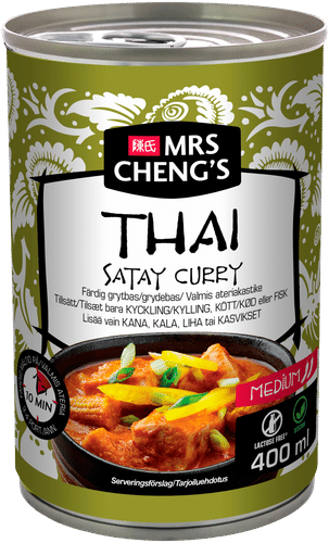 Mrs Cheng's 泰式沙嗲咖喱餐酱 400 ml｜Mrs Cheng's Thai Satay Curry ateriakastike 400 ml