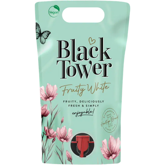Black Tower Fruity White 8 til-% 1,5 l viinipussi｜Black Tower 果味白 8 vol% 1.5 升袋